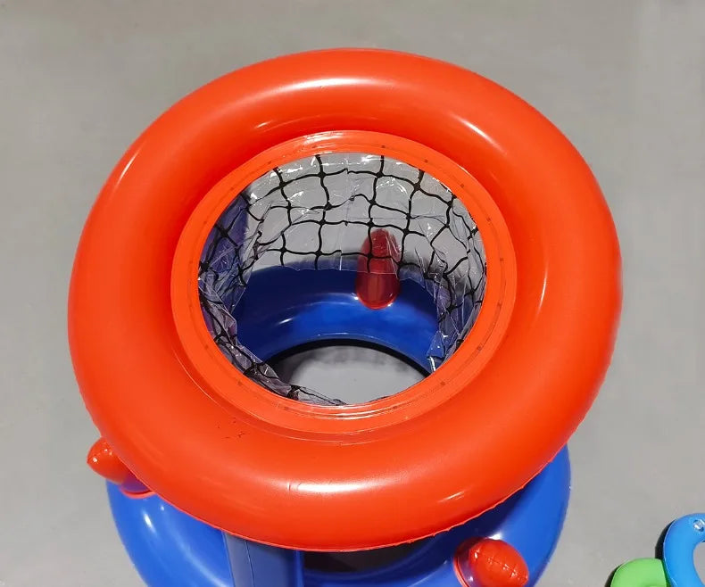 Inflatable Basketball Hoop Ring Toss Game
