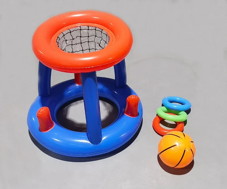 Inflatable Basketball Hoop Ring Toss Game