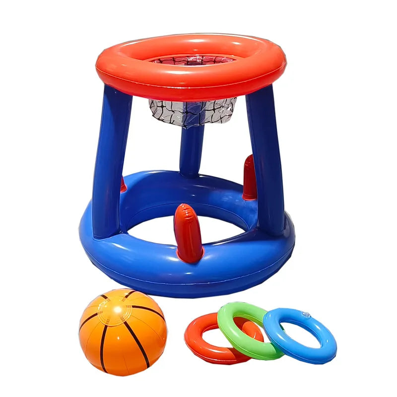 Inflatable Basketball Hoop Ring Toss Game