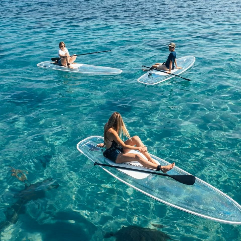 clear board Oceansea sport stand up water rowing