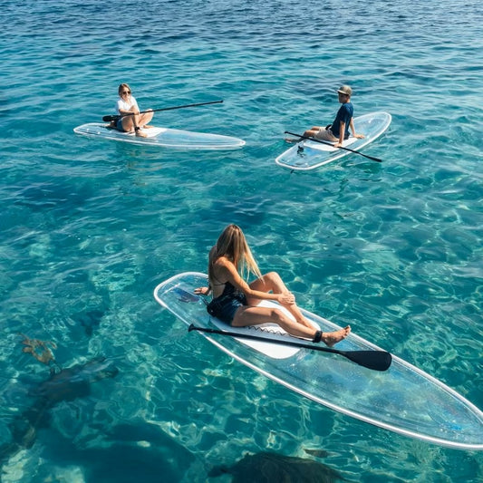 clear board Oceansea sport stand up water rowing