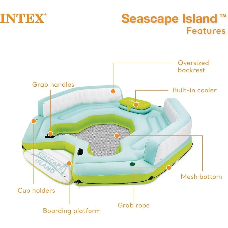 Seascape Inflatable Island Float