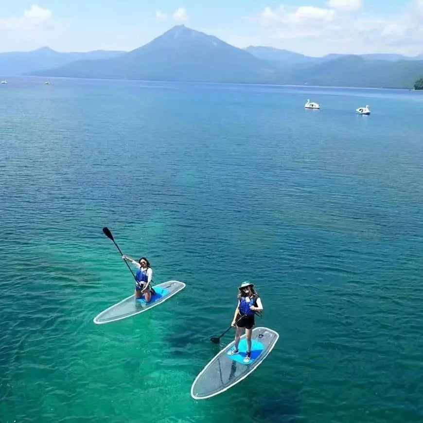 clear board Oceansea sport stand up water rowing