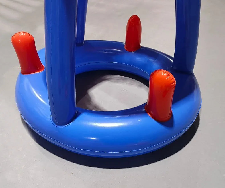 Inflatable Basketball Hoop Ring Toss Game