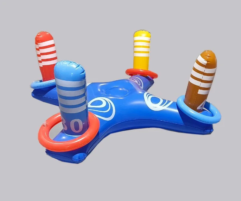 Inflatable Basketball Hoop Ring Toss Game