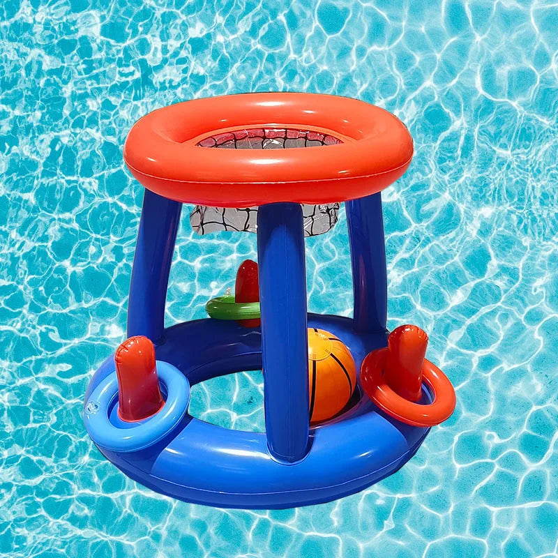 Inflatable Basketball Hoop Ring Toss Game