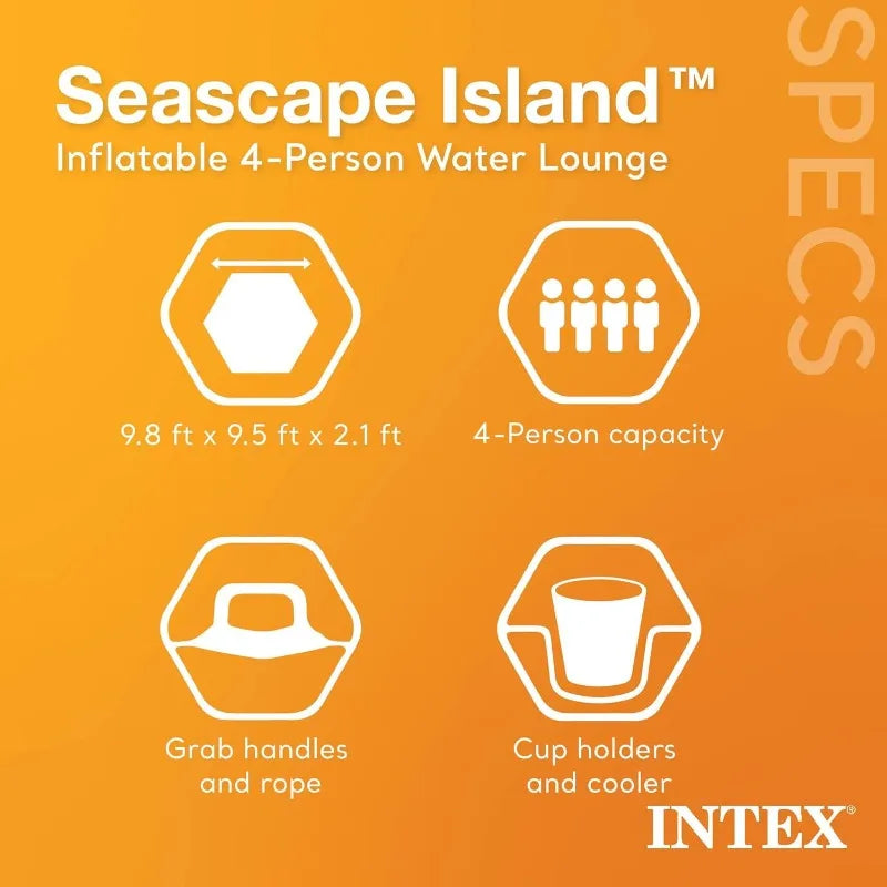 Seascape Inflatable Island Float