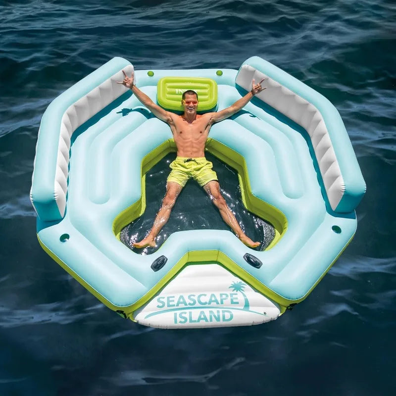 Seascape Inflatable Island Float