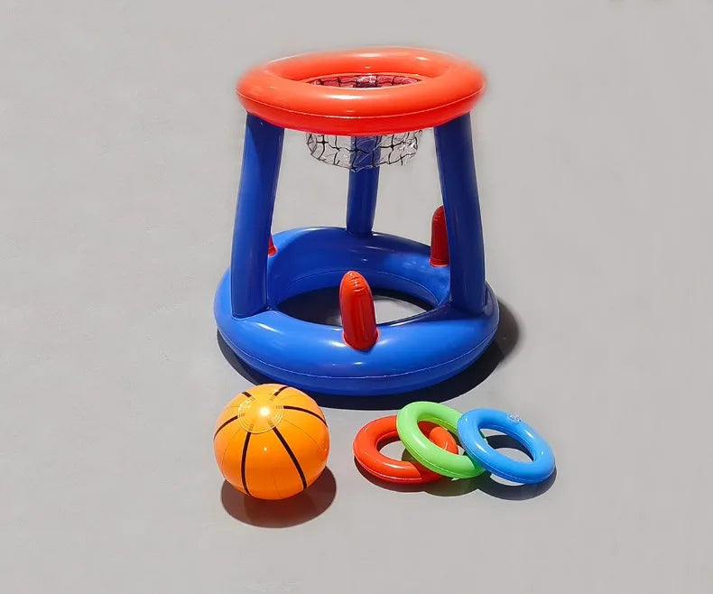Inflatable Basketball Hoop Ring Toss Game