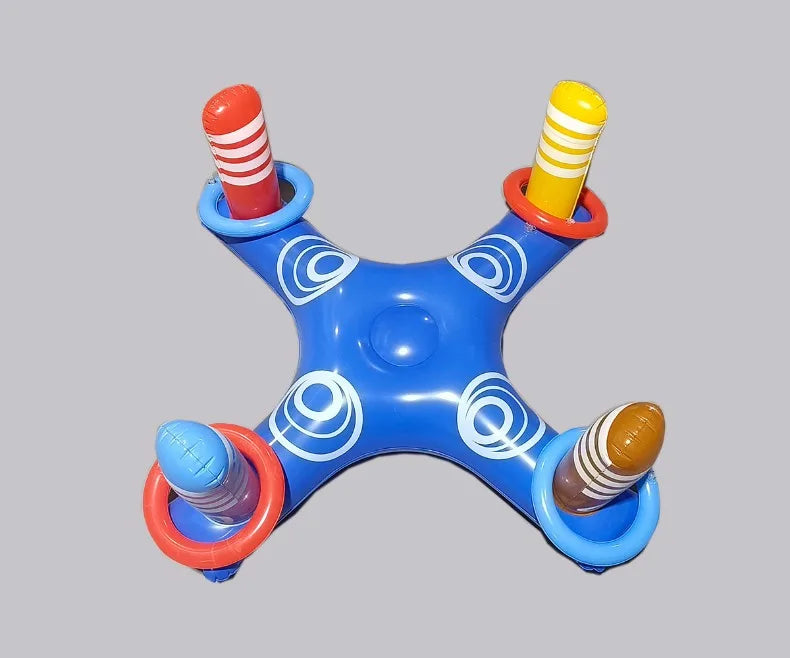 Inflatable Basketball Hoop Ring Toss Game