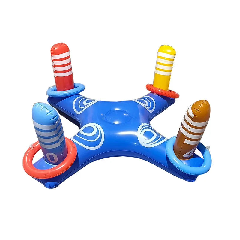 Inflatable Basketball Hoop Ring Toss Game