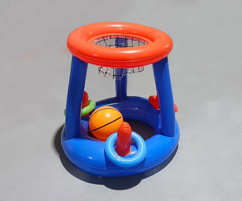 Inflatable Basketball Hoop Ring Toss Game