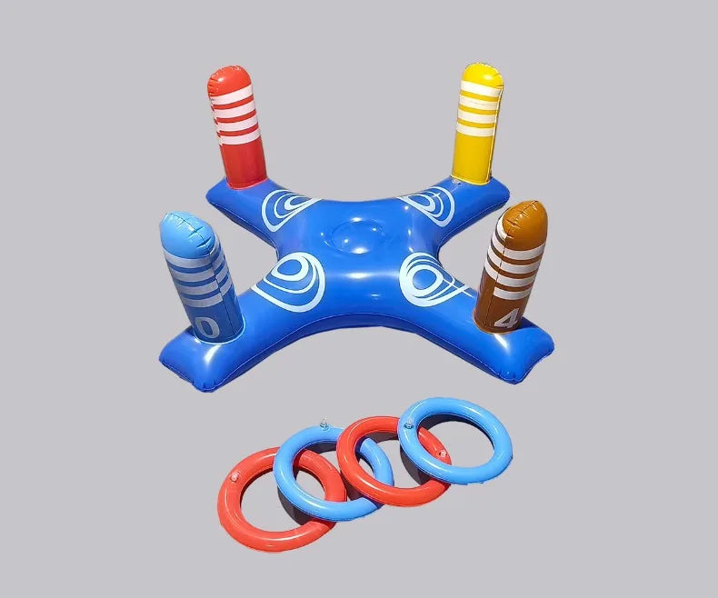 Inflatable Basketball Hoop Ring Toss Game