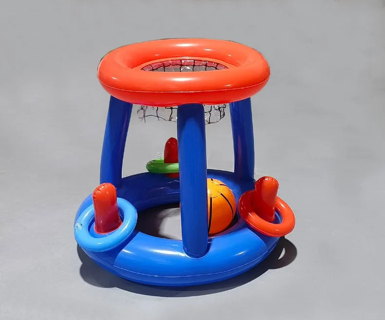 Inflatable Basketball Hoop Ring Toss Game